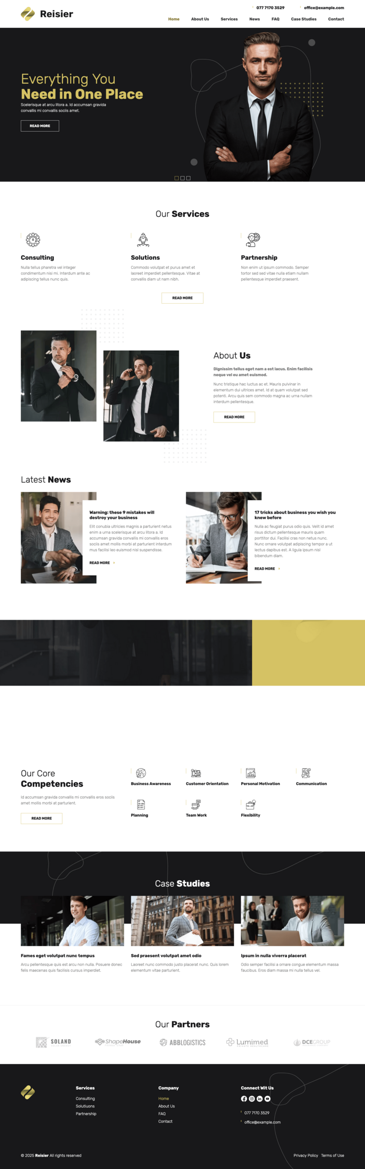 Premium Contao theme for professional business of all kinds