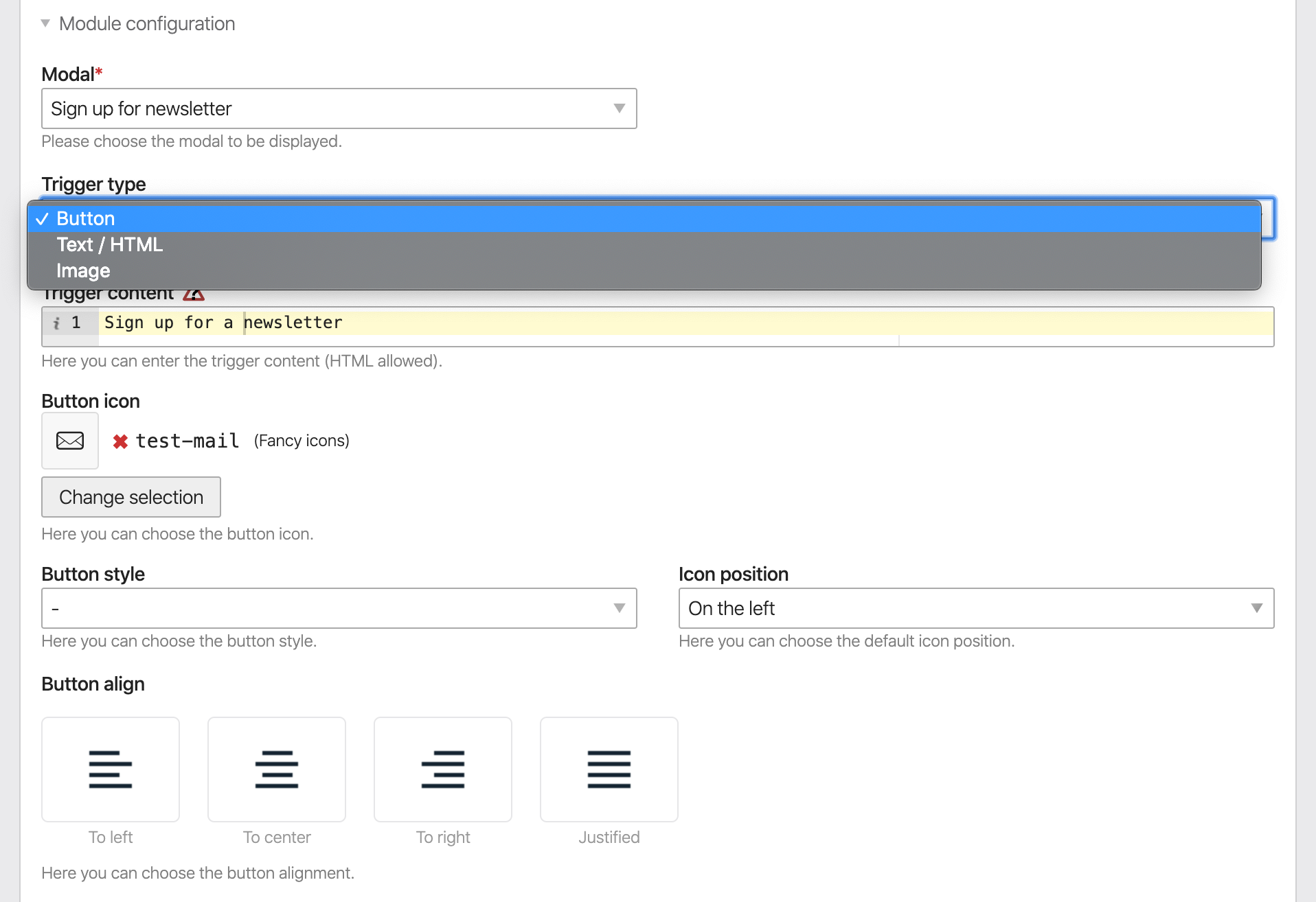 Modal windows - Veello Docs